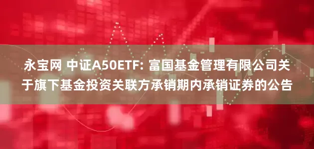 永宝网 中证A50ETF: 富国基金管理有限公司关于旗下基金投资关联方承销期内承销证券的公告